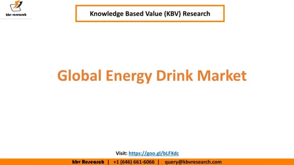 Energy Drink Market Size to reach $72 billion by 2024