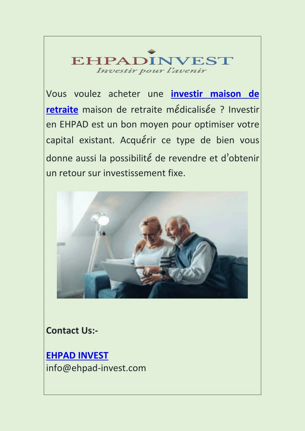 vous voulez acheter une investir maison