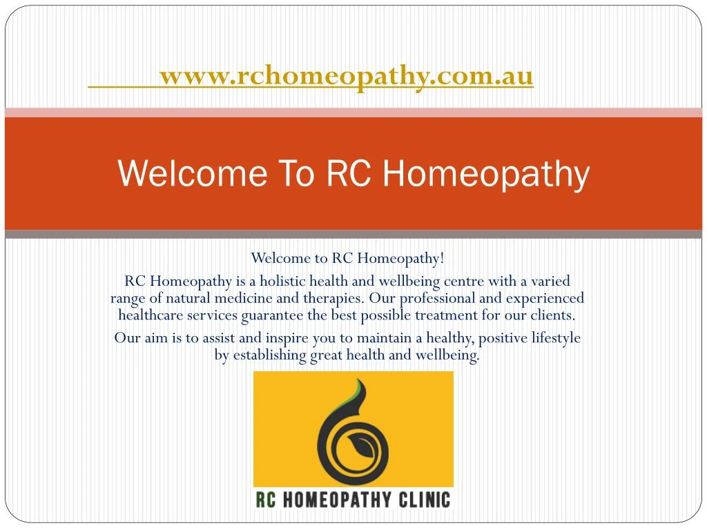 welcome to rc homeopathy