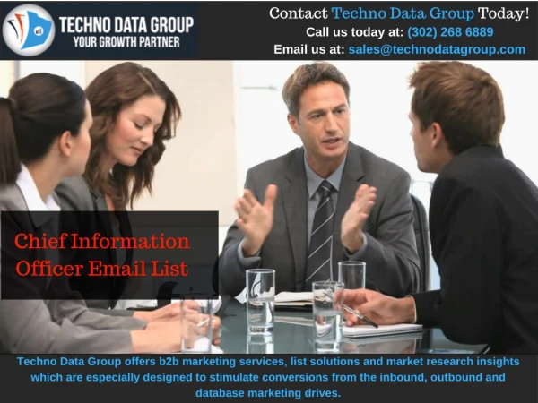 Chief Information Officer Email List | CIO Marketing Lists | CIO Email Database