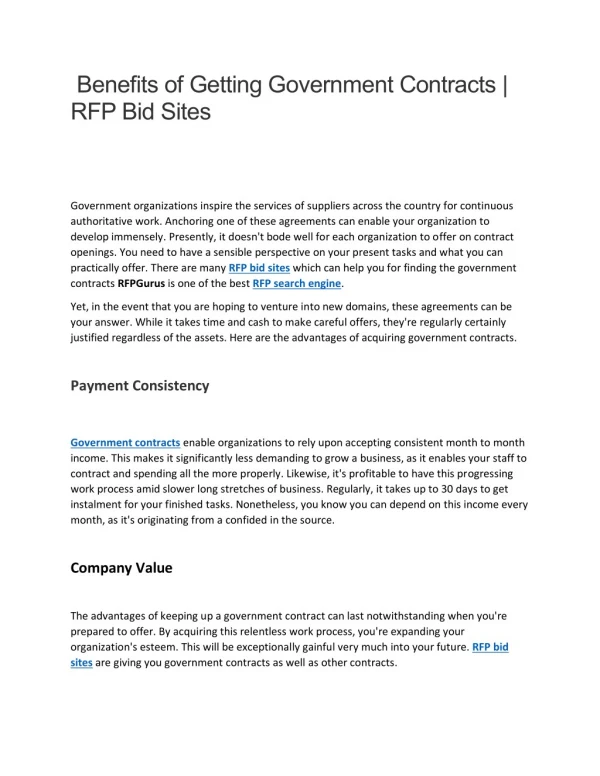 RFP Search Engine for Growth of Education Bids and RFPS for Digital Learning