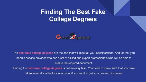 The Best Fake College Degrees, Diplomas & Transcripts
