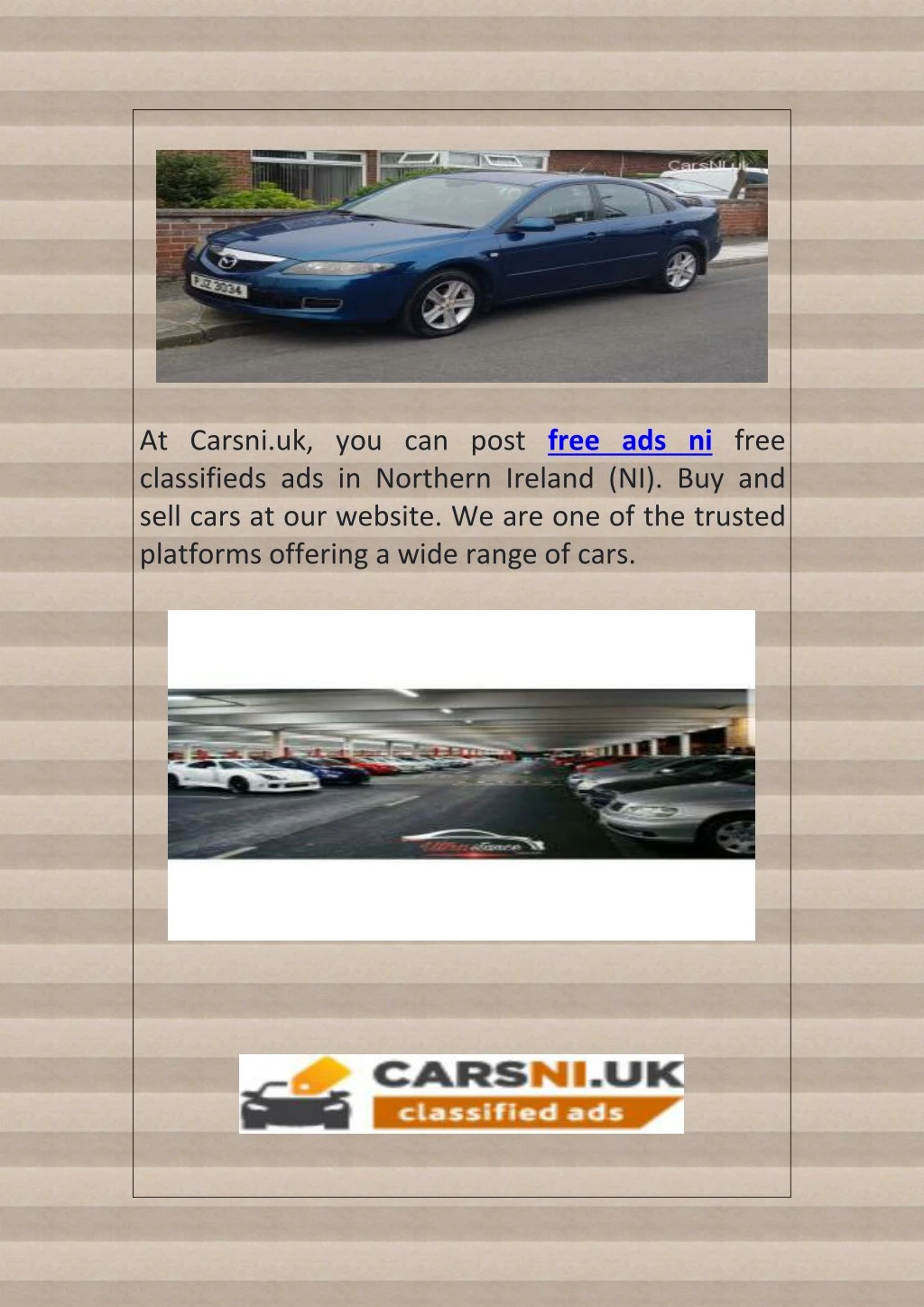 at carsni uk you can post free ads ni free