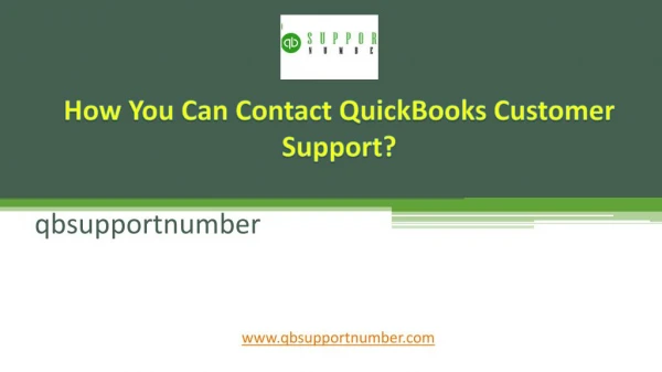 How You Can Contact QuickBooks Customer Support?