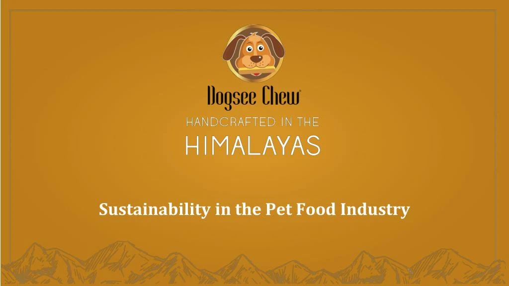 sustainability in the pet food industry