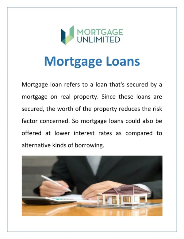 Best Mortgage Loans Service - Mucloan