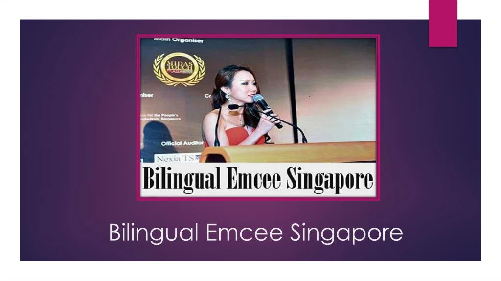 bilingual emcee singapore