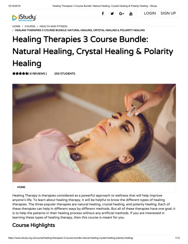 Natural Healing Therapies - istudy