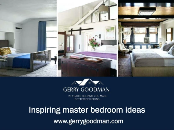 Inspiring master bedroom ideas