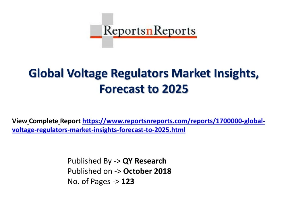 global voltage regulators market insights