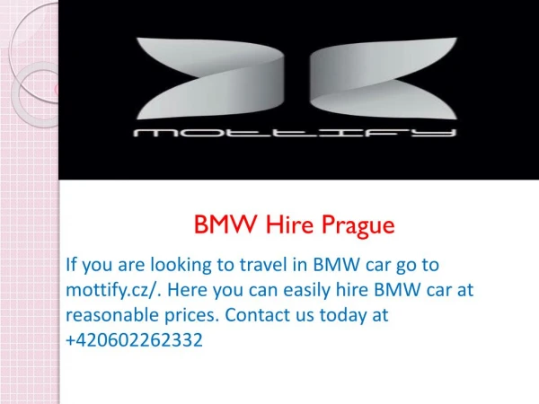 BMW Hire Prague