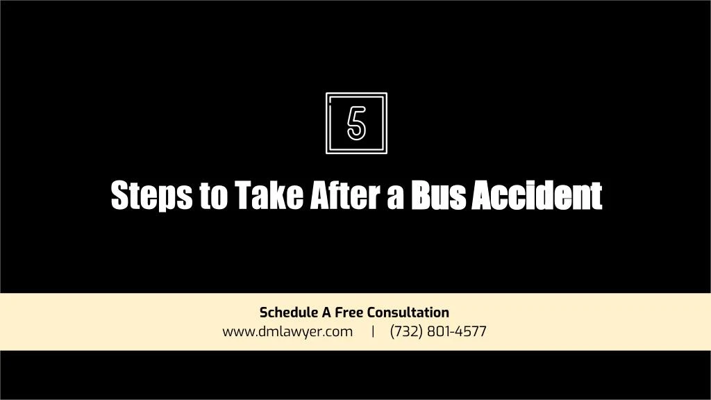 steps to take after a bus accident