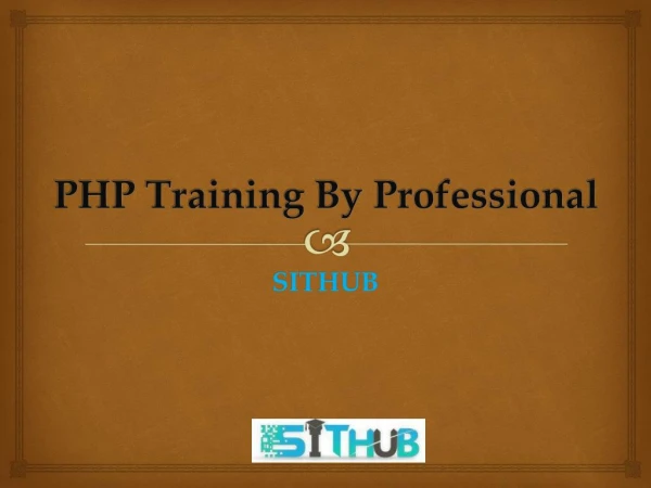 PHP Training By Professional Trainers