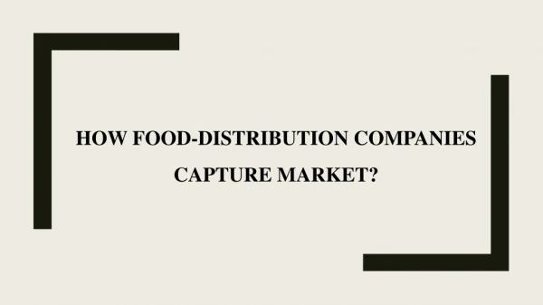 Food Distribution Companies