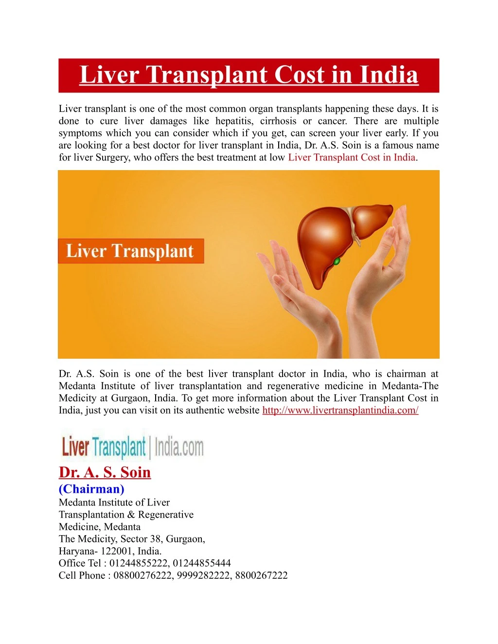 liver transplant cost in india