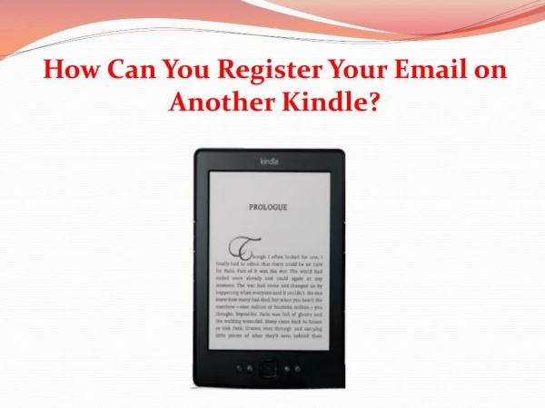 How Can You Register Your Email on Another Kindle?