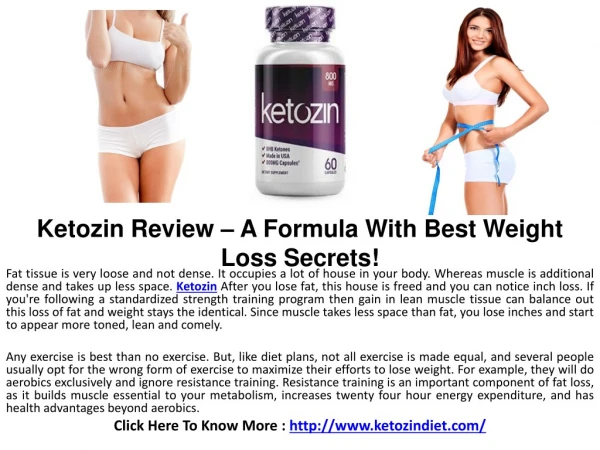 Ketozin Diet - Advanced Weight loss Formula