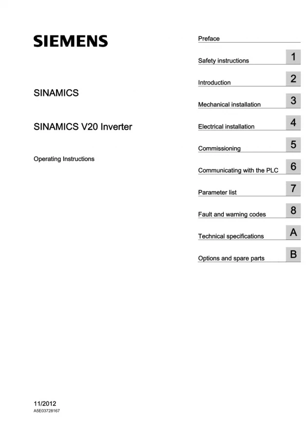 Siemens Brake-module Siemens SINAMICS V20 - 6SL3201-2AD20-8VA0 (VFD) | Instronline