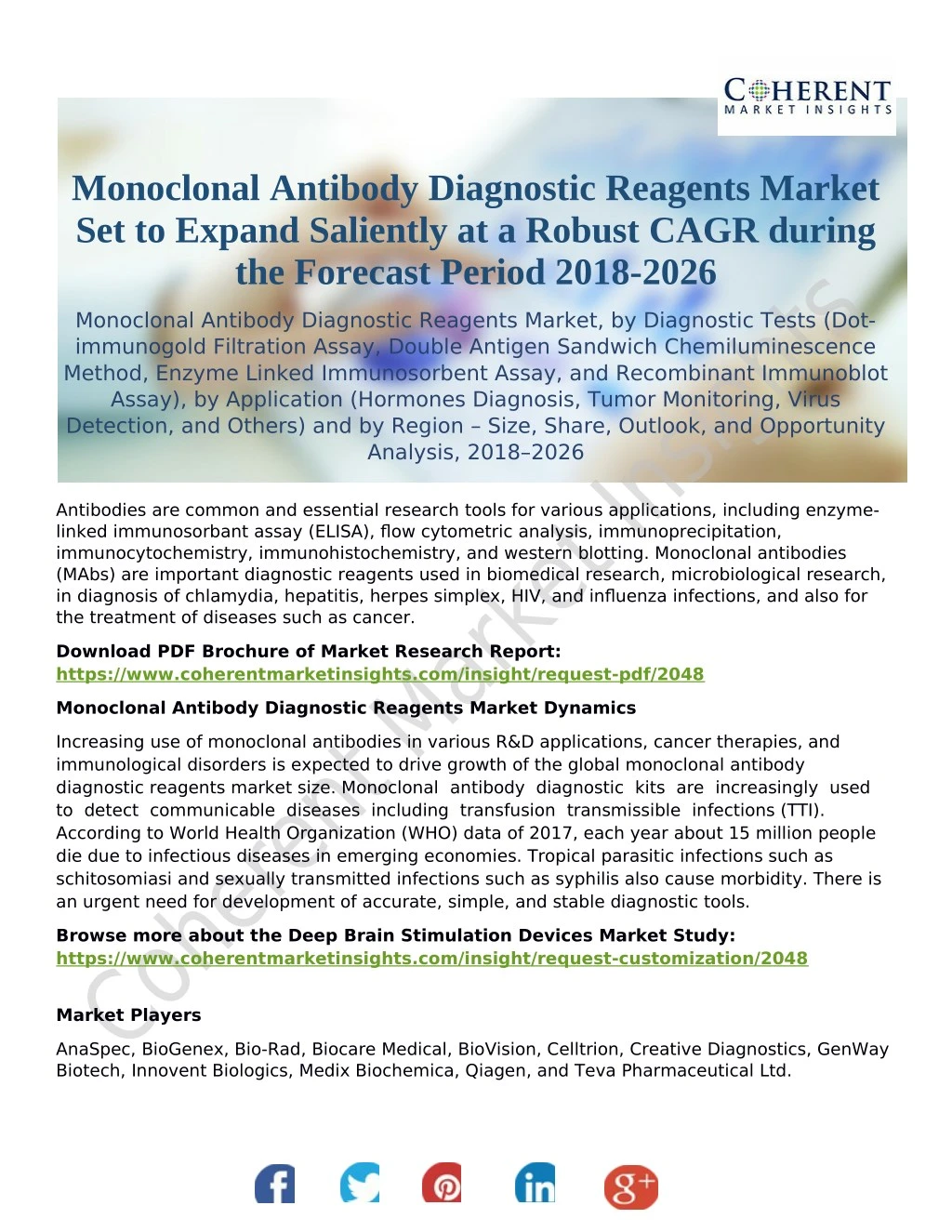 monoclonal antibody diagnostic reagents market