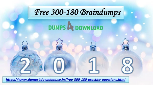 Free 300-180 Exam Dumps - Latest [2018] Cisco 300-180 Braindumps Question