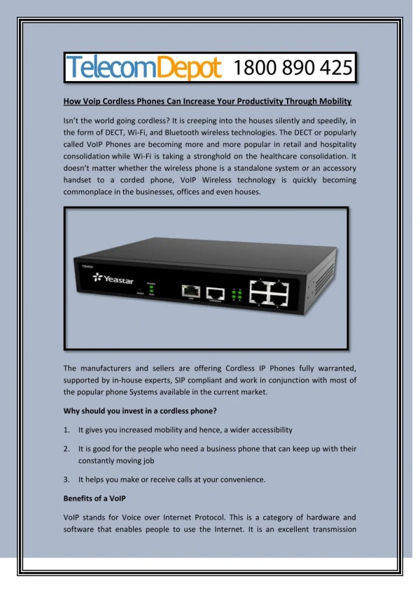 how voip cordless phones can increase your