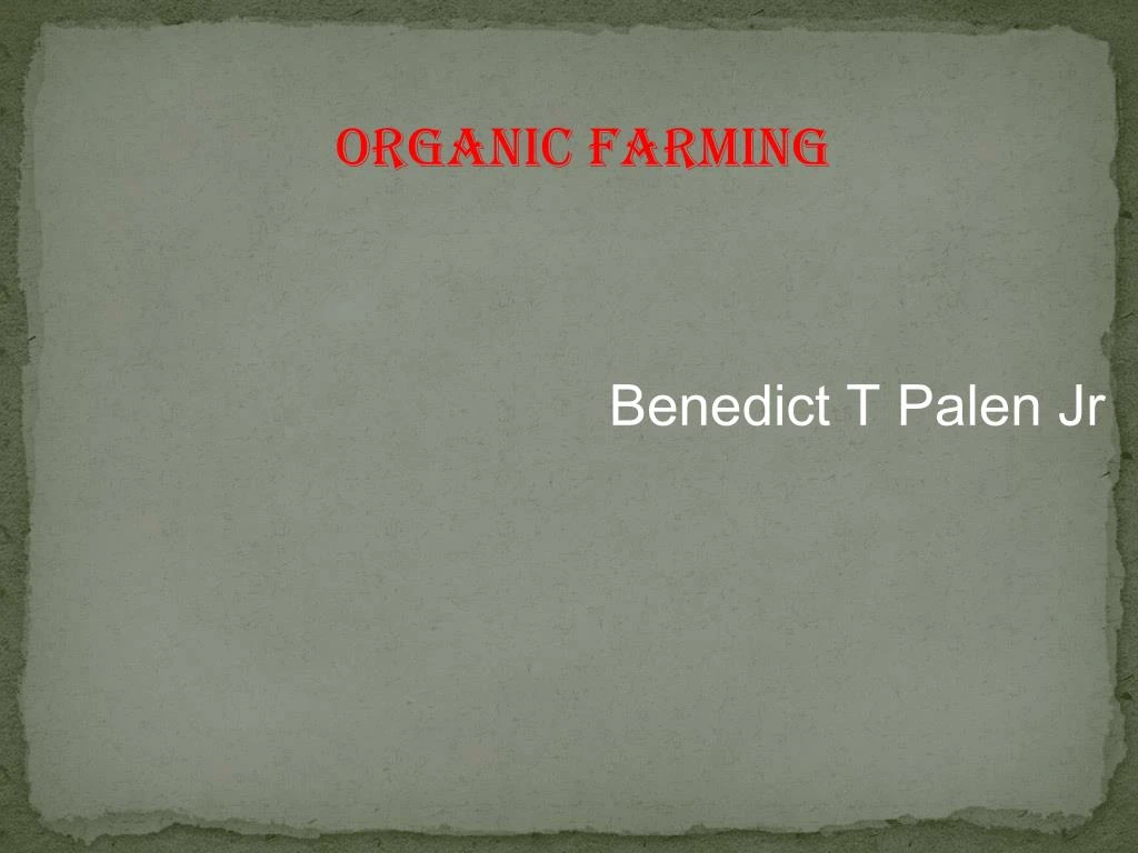 organic farming