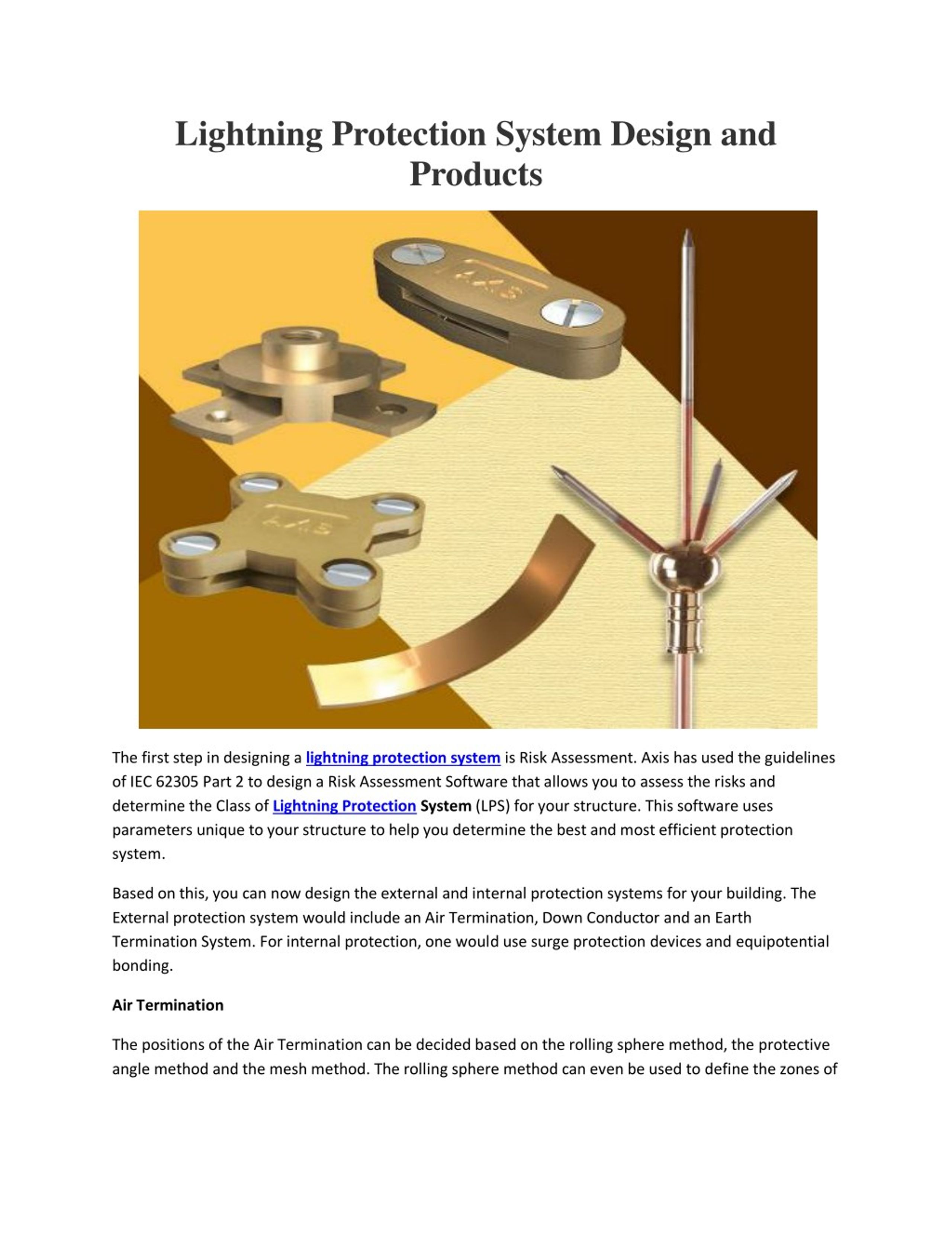 PPT - Lightning Protection System Design and Products PowerPoint ...