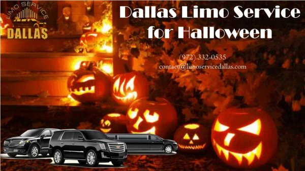 Dallas Limo Service for Halloween