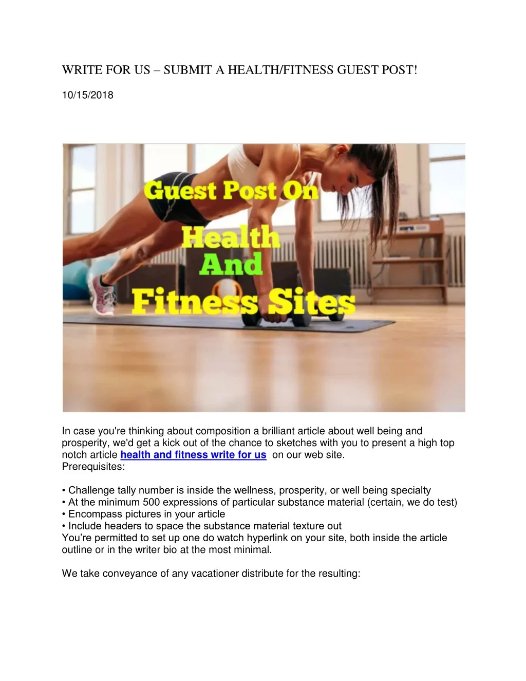 write for us submit a health fitness guest post
