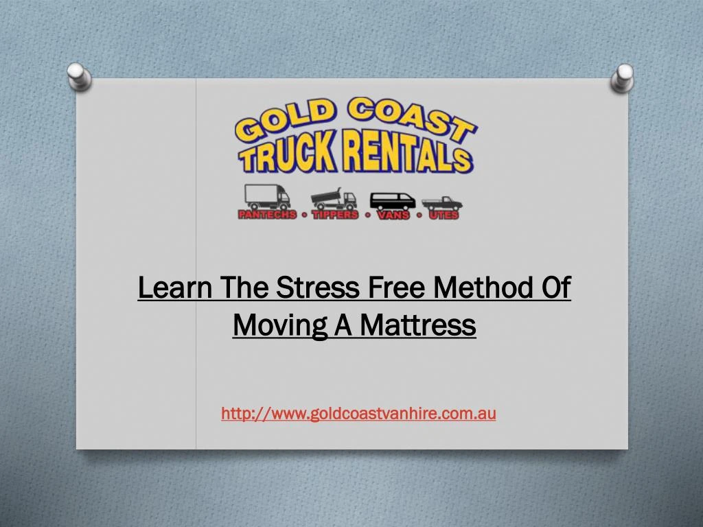 learn the stress free method of moving a mattress