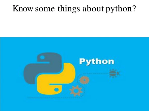 Python Training in Chennai