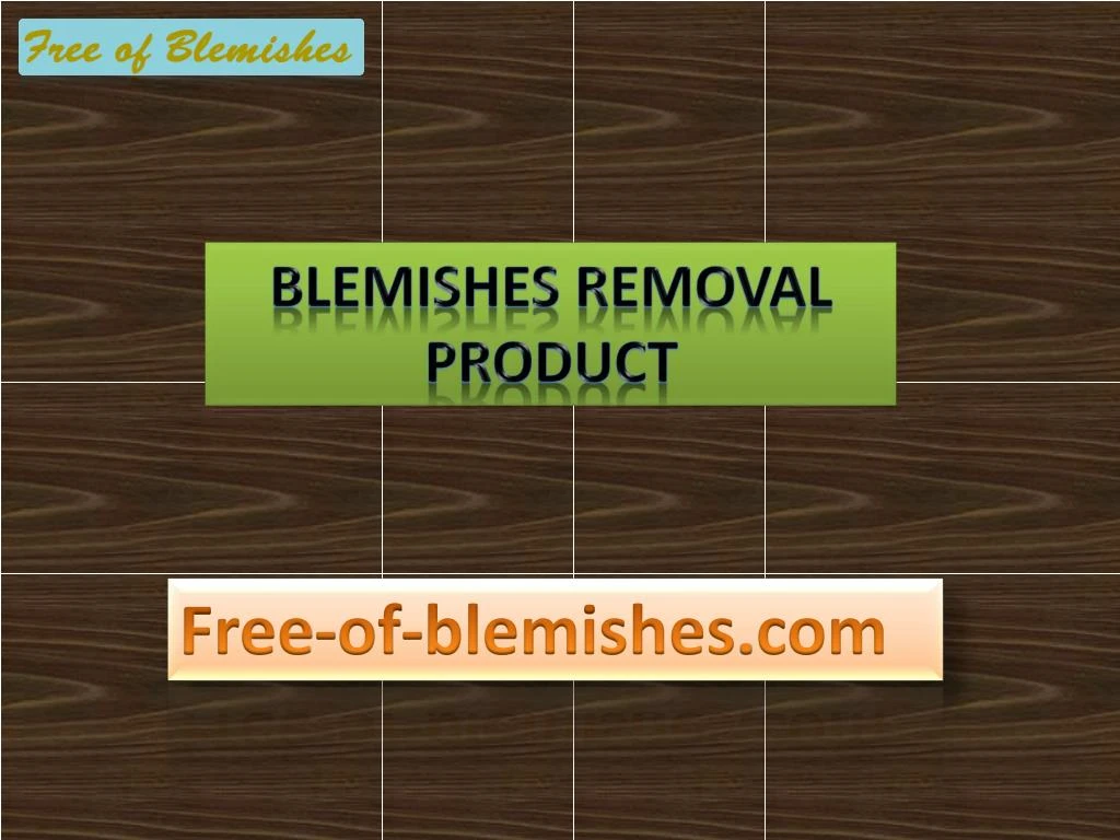 blemishes removal product