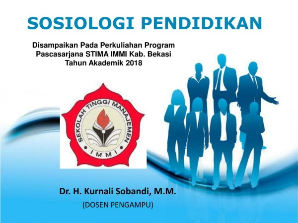 s osiologi pendidikan