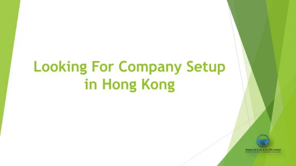 Looking For Company Setup in Hong Kong