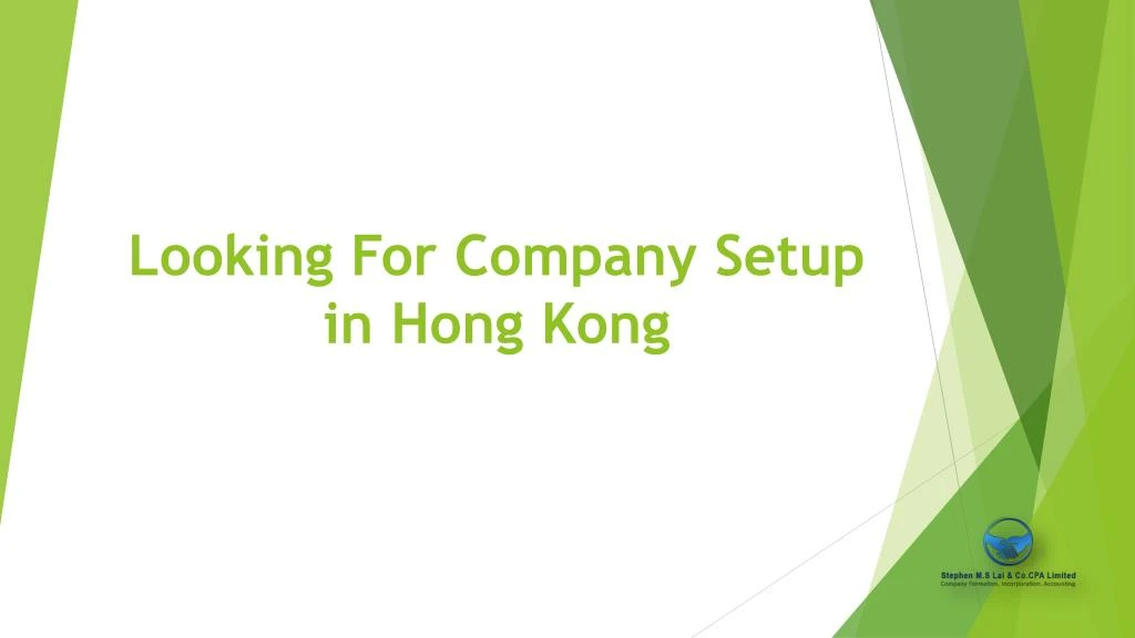 looking for company setup in hong kong