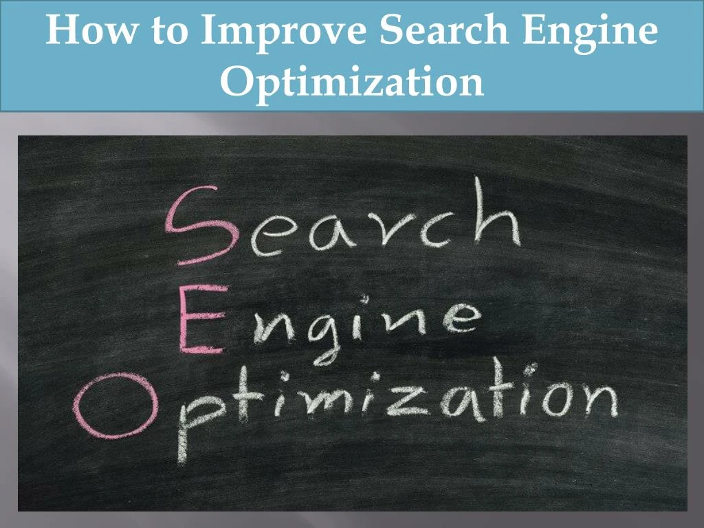 how to improve search engine optimization