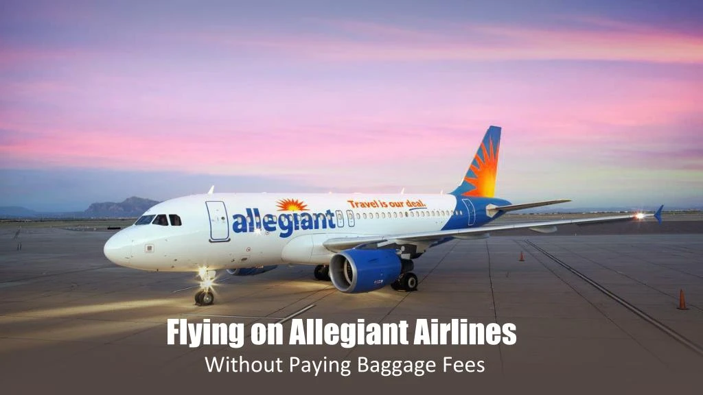 flying on allegiant airlines