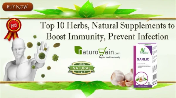 Top 10 Herbs, Natural Supplements to Boost Immunity, Prevent Infection
