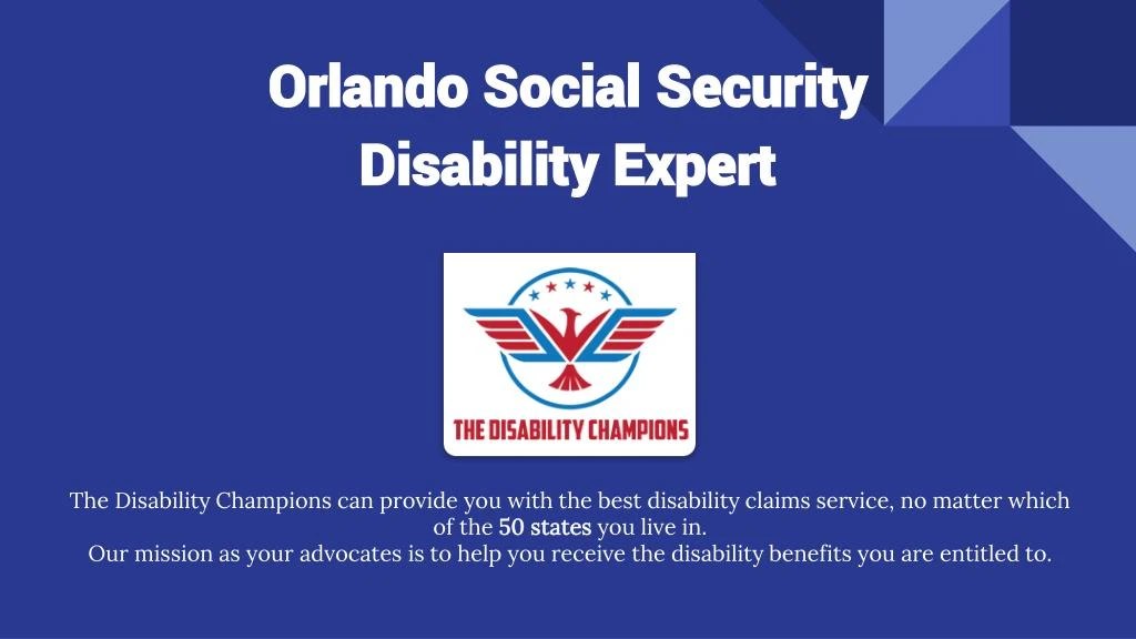 orlando social security disability expert