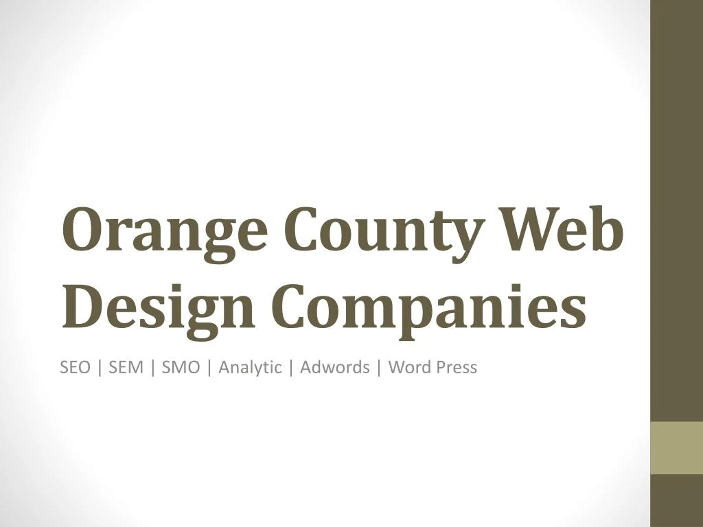 orange county web design companies