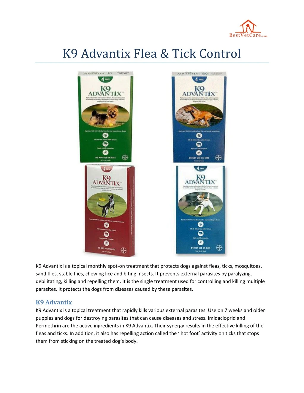 k9 advantix flea tick control