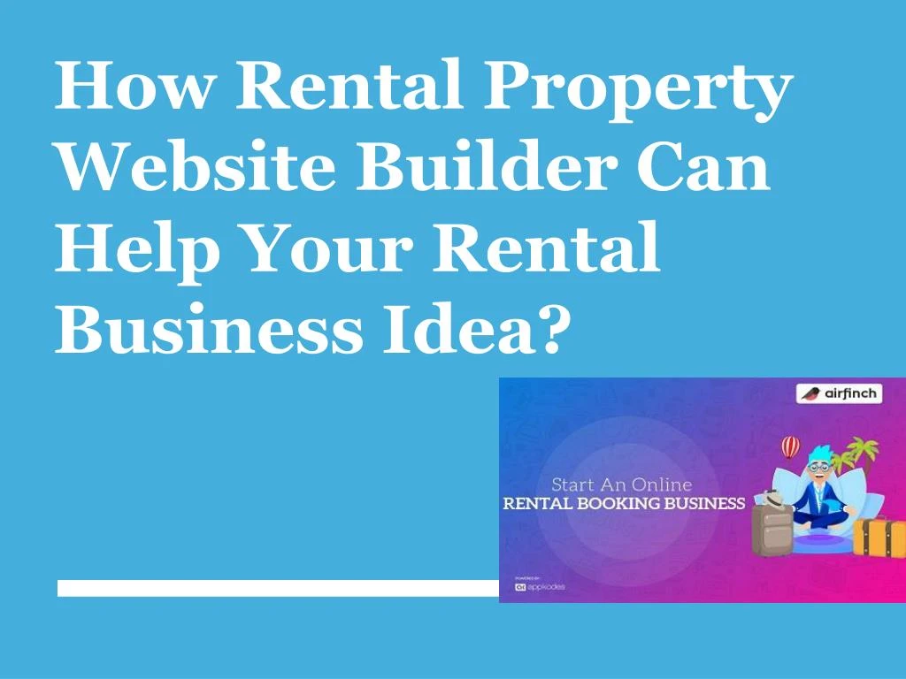 how rental property website builder can help your rental business idea
