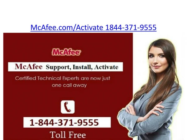 McAfee.com/Activate | 1844-371-9555 | McAfee LiveSafe