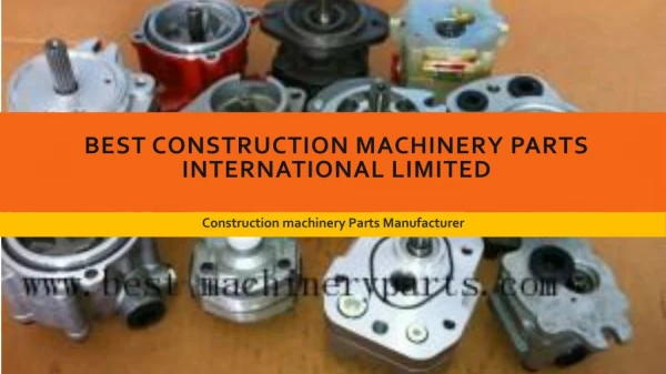 Leading Construction Machinery Parts Manufacturer