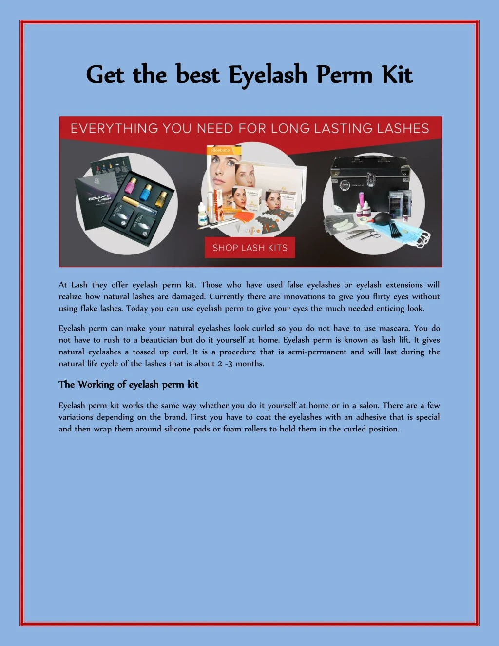 get the best eyelash perm kit get the best