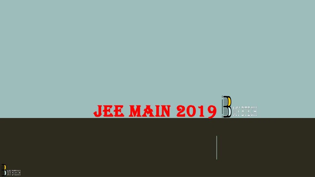 jee main 2019