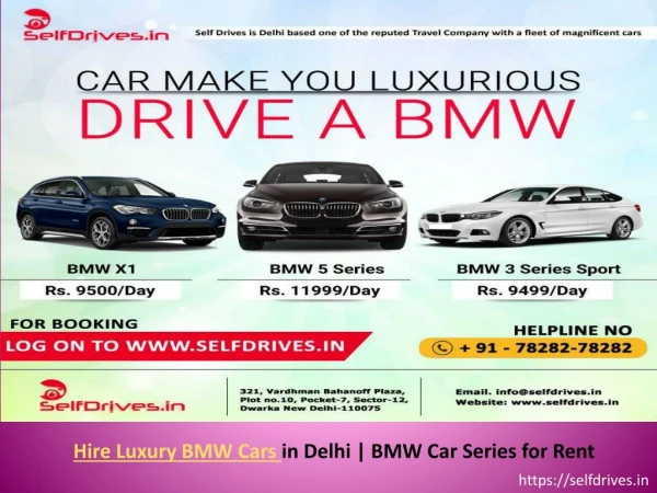 Luxury Hire Car Rental Services | Hire BMW Car Rental in Delhi
