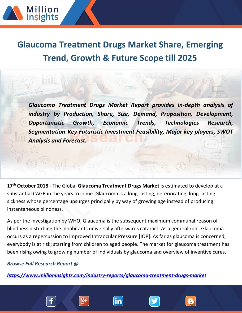 glaucoma treatment drugs market share emerging