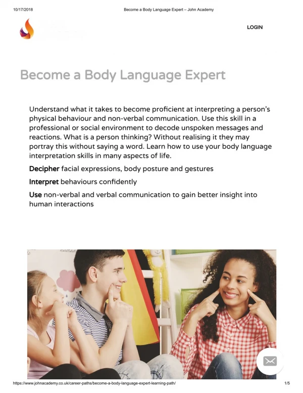 Become a Body Language Expert - John Academy
