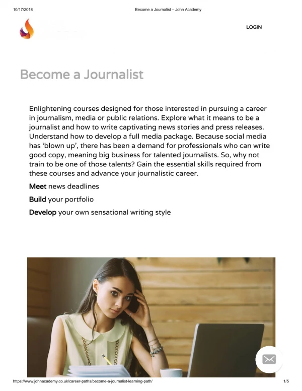 Become a Journalist - John Academy